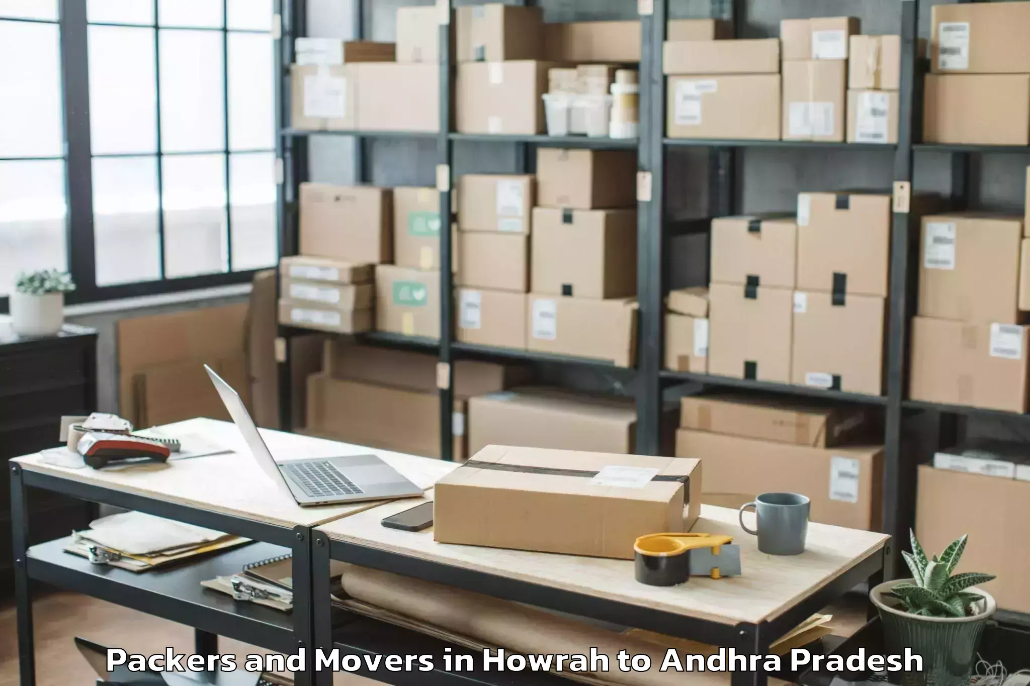 Reliable Howrah to Rapur Packers And Movers